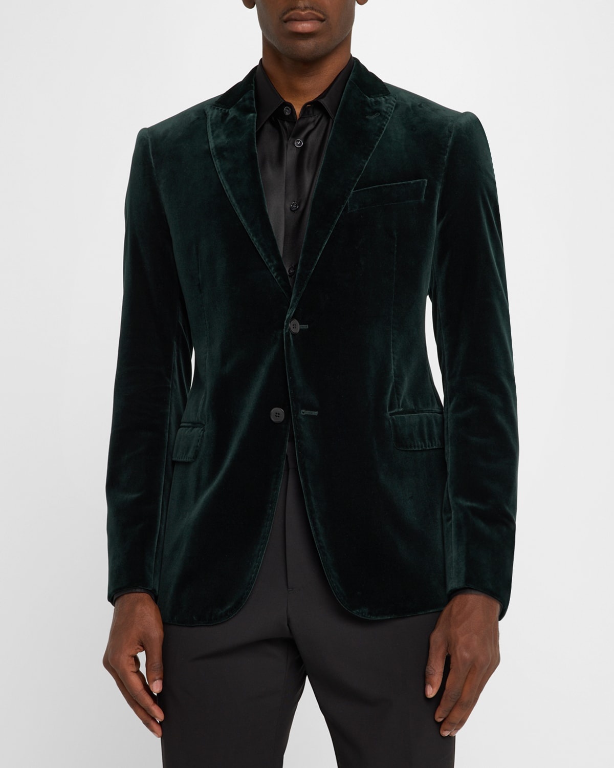 Men's Velvet Sport Coat - 4