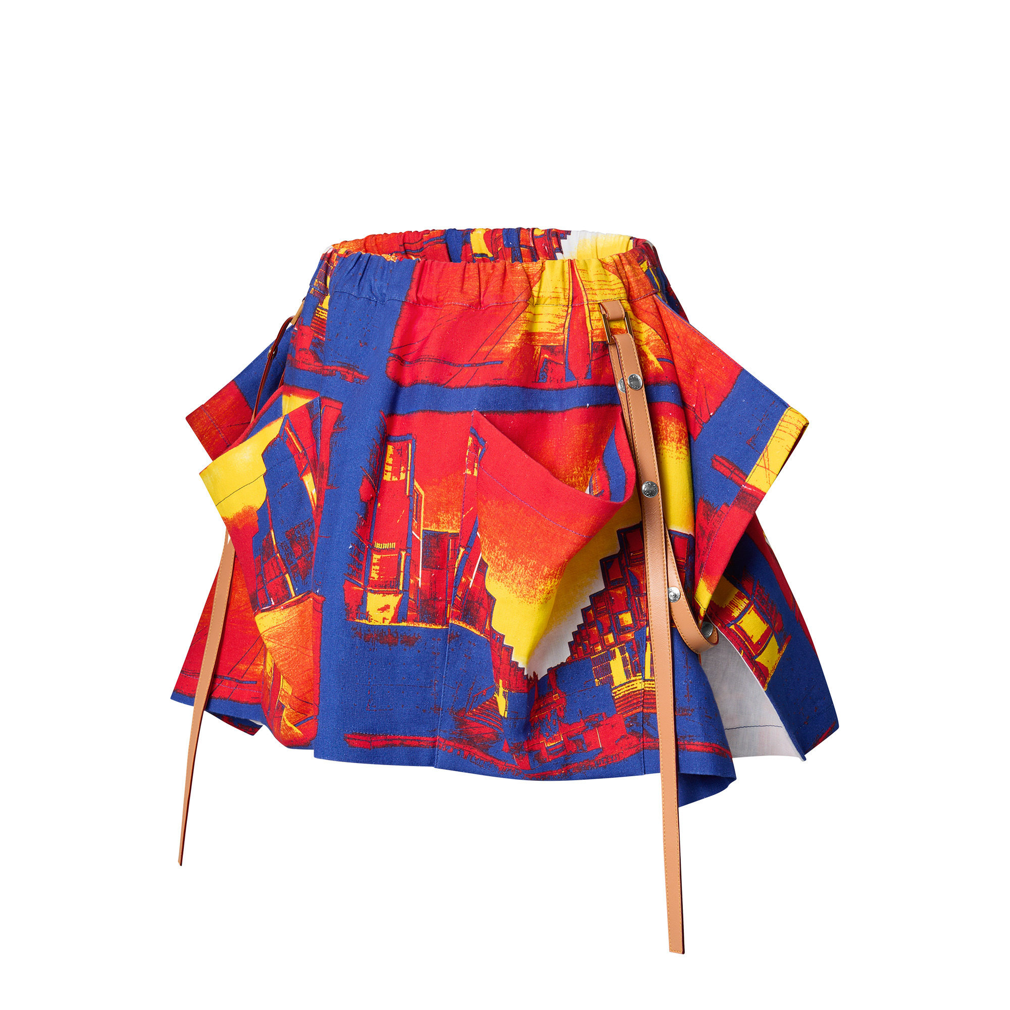 Salk Institute Print Pocket Mini Skirt - 2