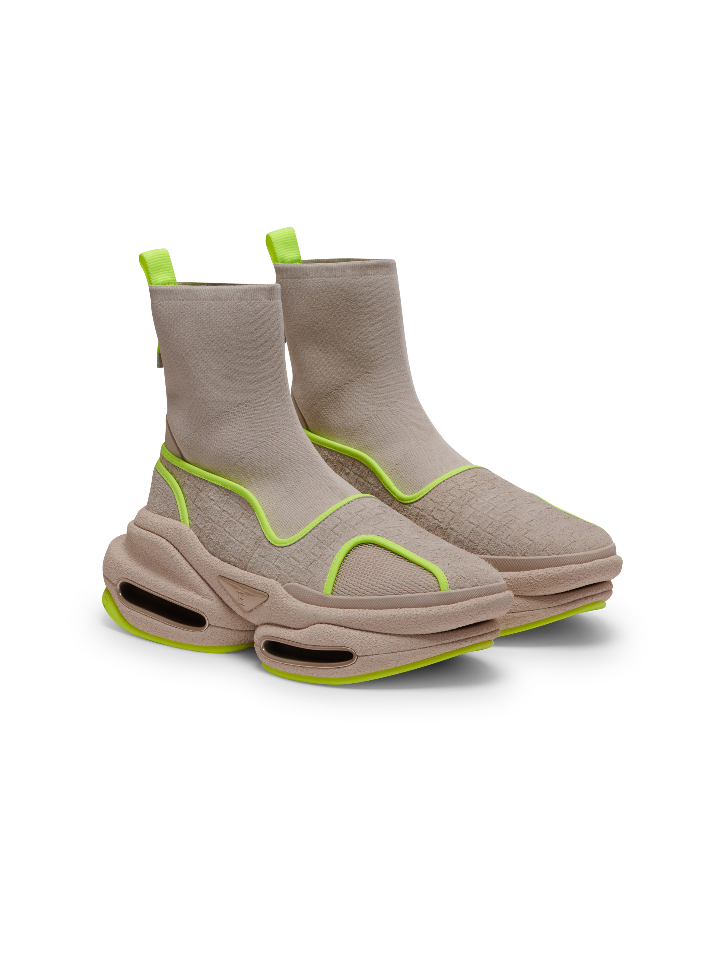 B-Bold knit high-top trainers - 5