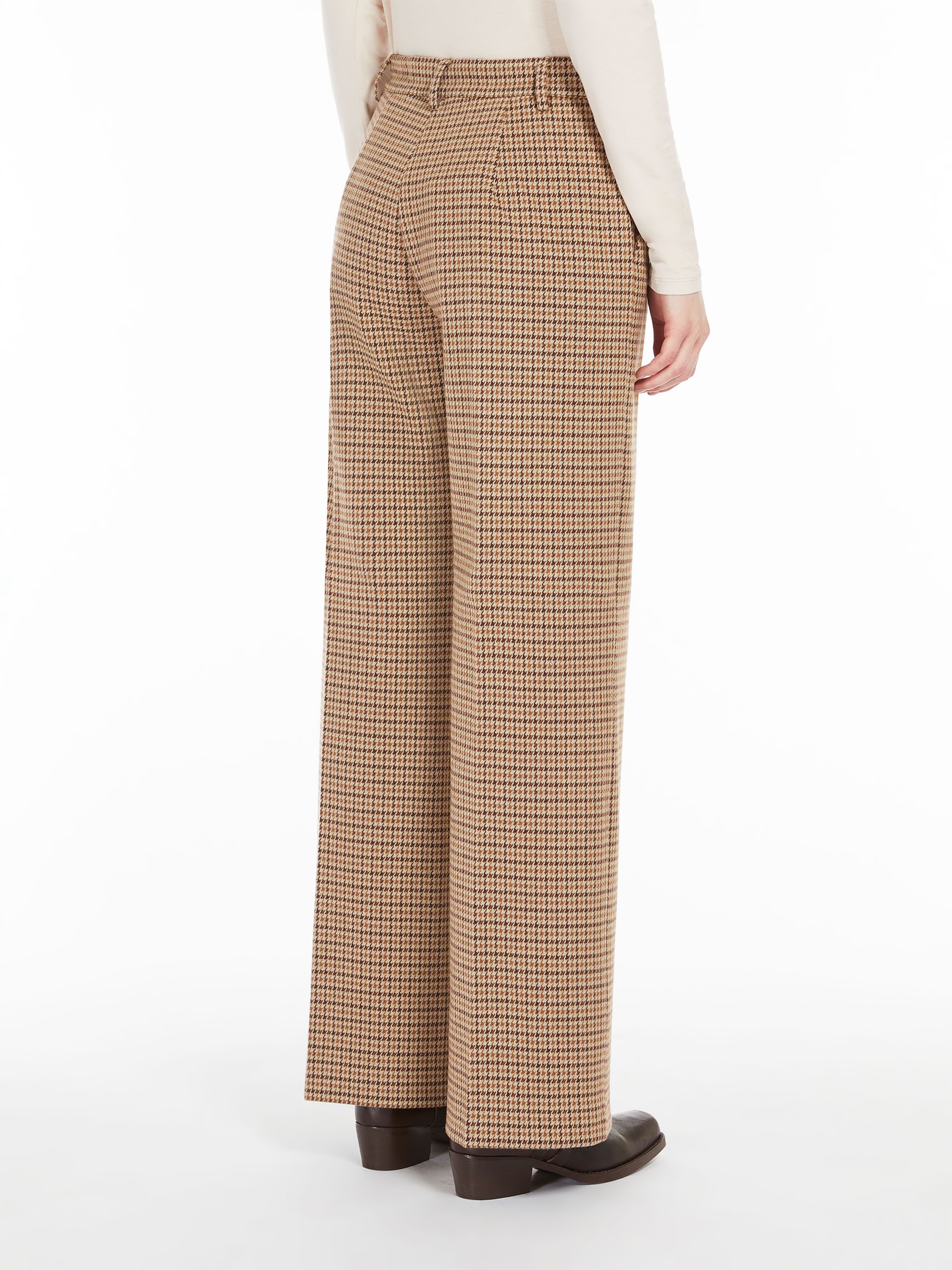 PANETTO Jacquard flannel trousers - 4