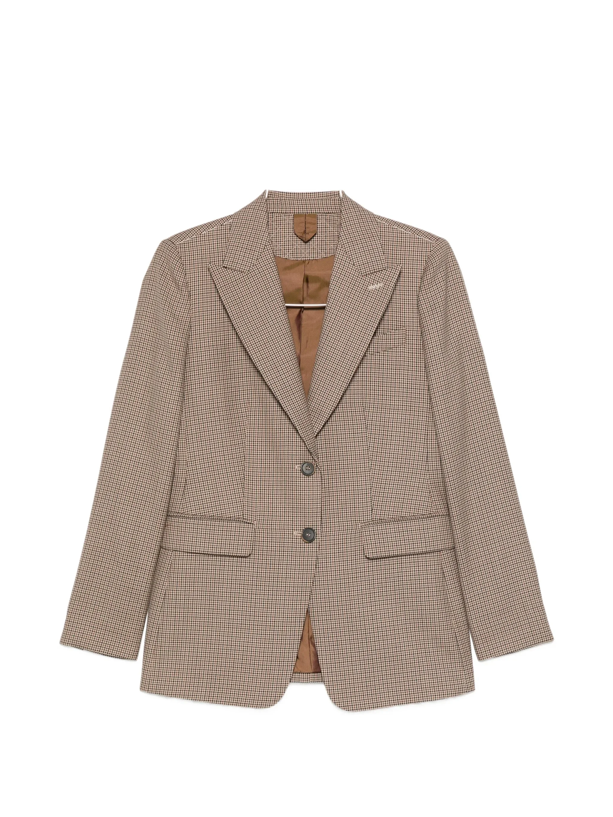 Max Mara Caro Houndstooth-pattern Tailored Jacket - 1