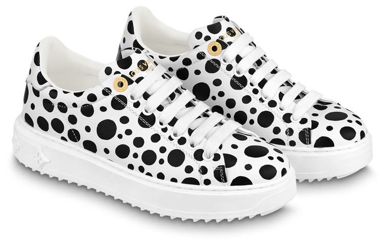 (WMNS) LOUIS VUITTON x YAYOI KUSAMA Sneaker 'White with Black Dots' 1AB9VA - 2
