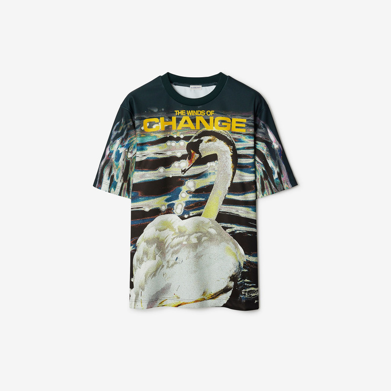 Swan Print T-shirt 1
