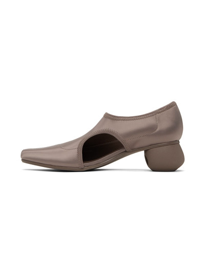 ISSEY MIYAKE Taupe United Nude Edition Carve Pumps outlook