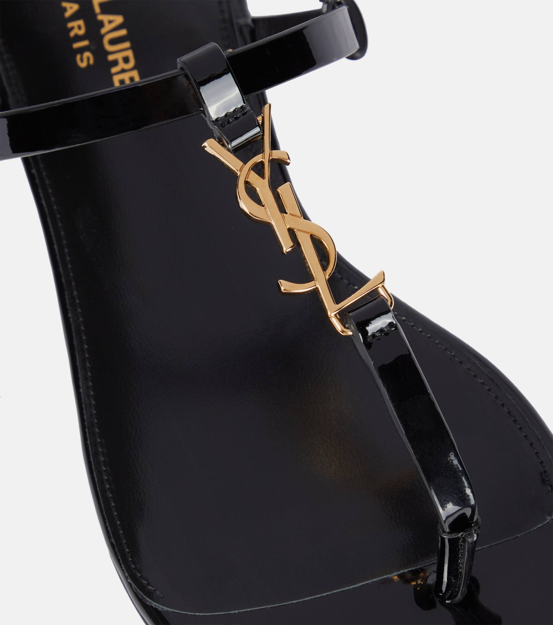 Cassandra patent leather thong sandals - 6
