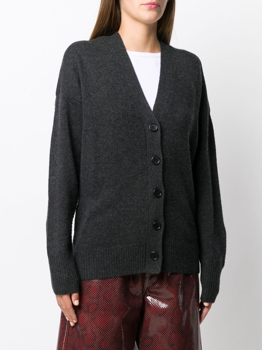 knitted button-up cardigan - 3