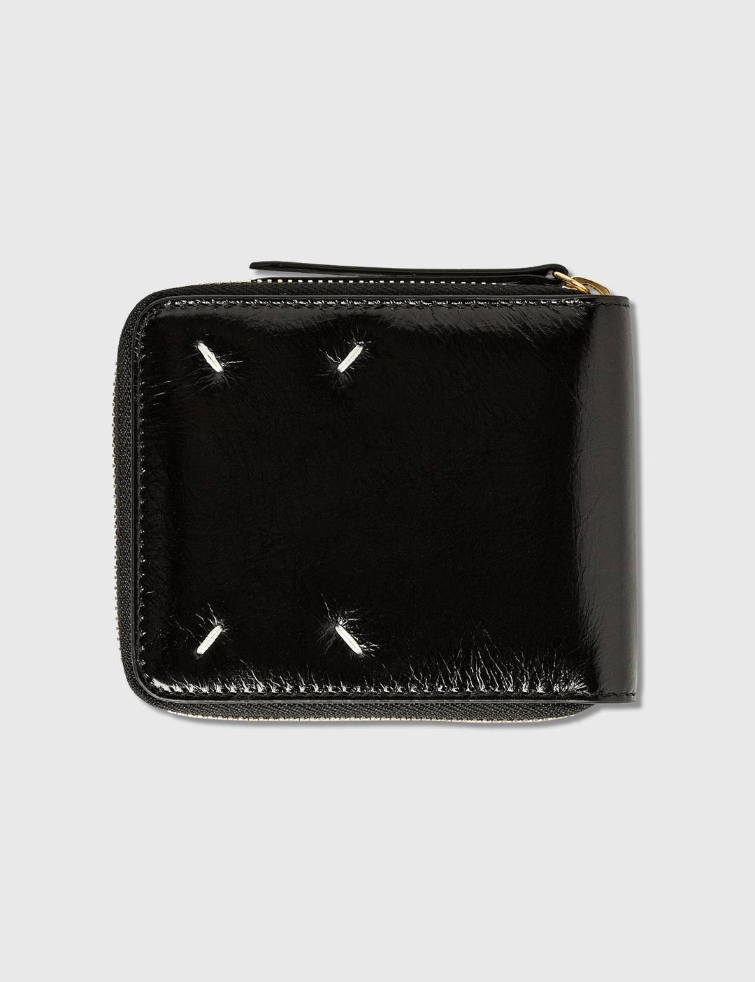 Polished Leather Zip Wallet - 2