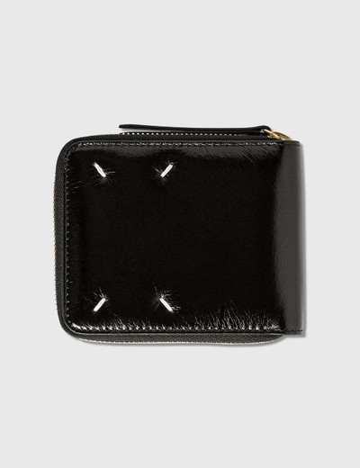 Maison Margiela Polished Leather Zip Wallet outlook