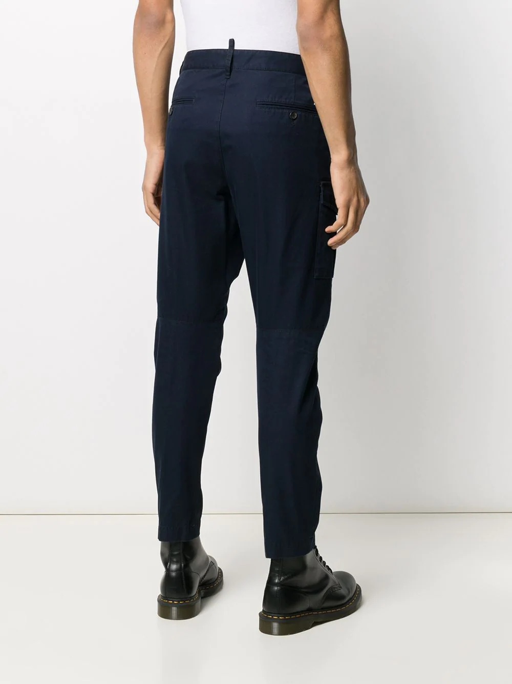 slim-fit cargo trousers - 4