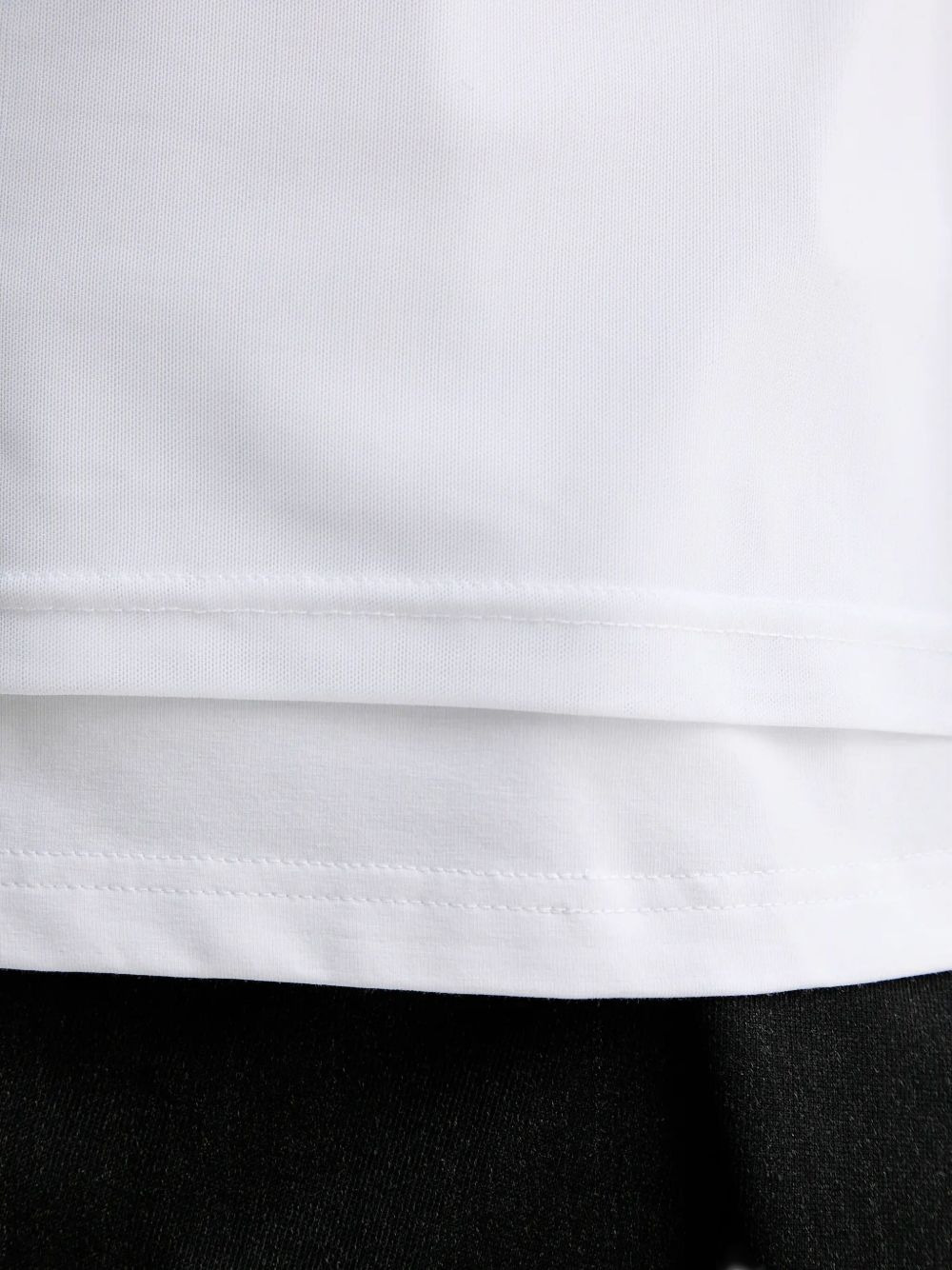 Marl graphic-print layered T-shirt - 5