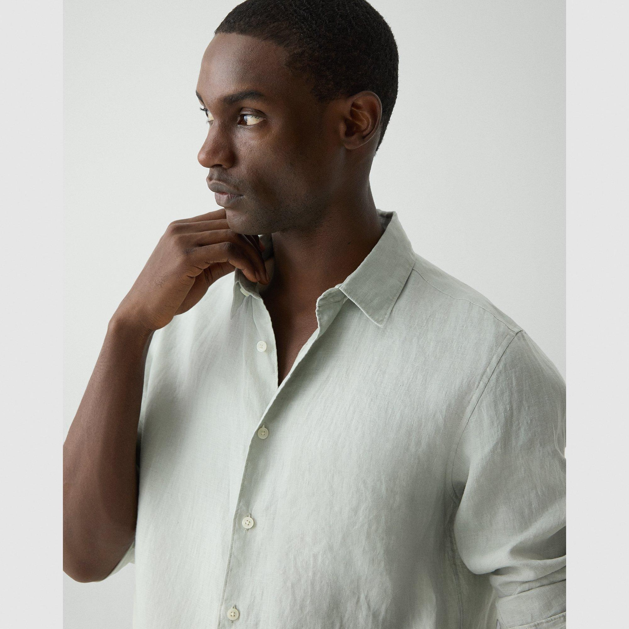 Irving Shirt in Relaxed Linen - 5