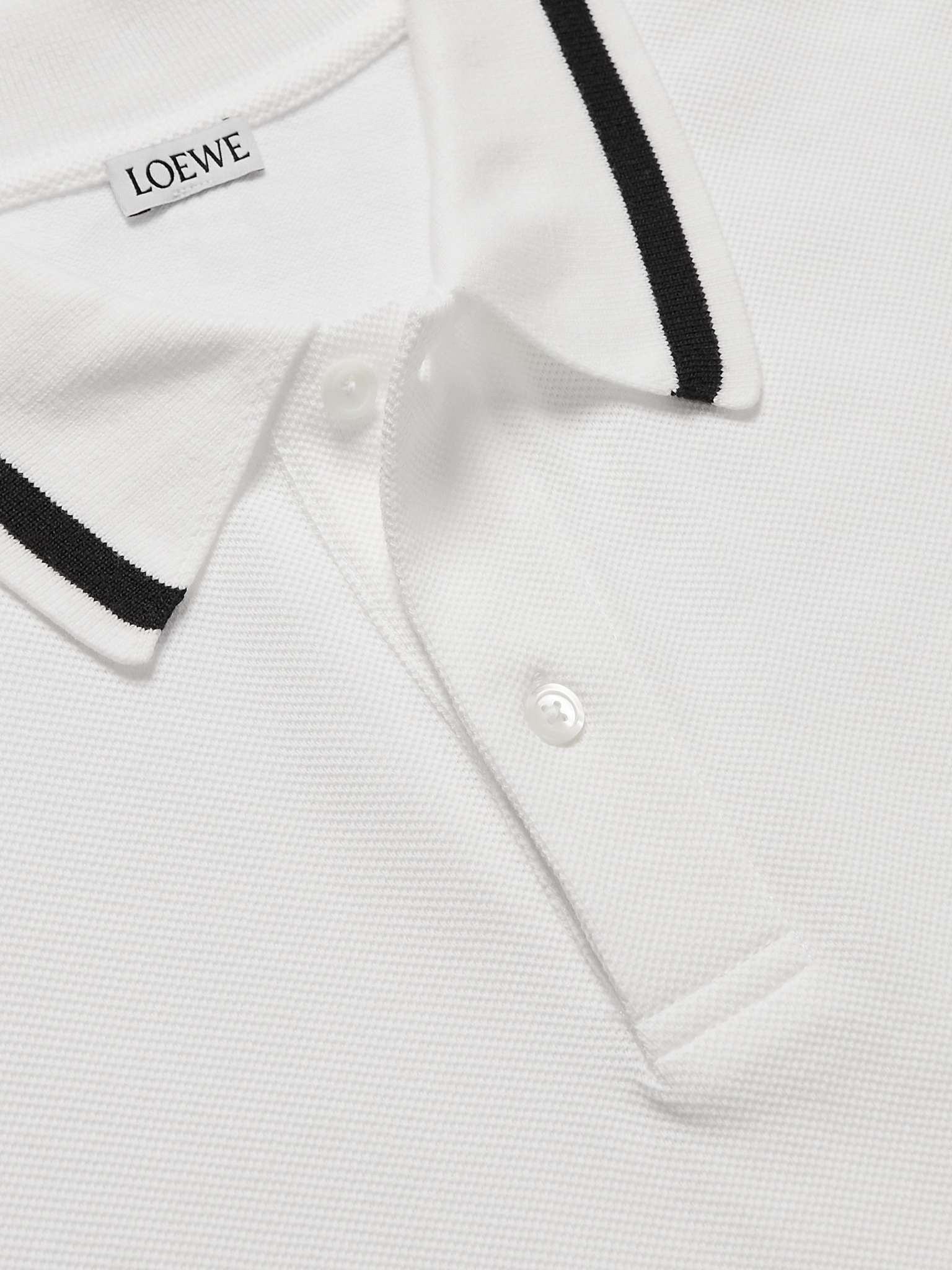 Logo-Embroidered Cotton-Piqué Polo Shirt - 5