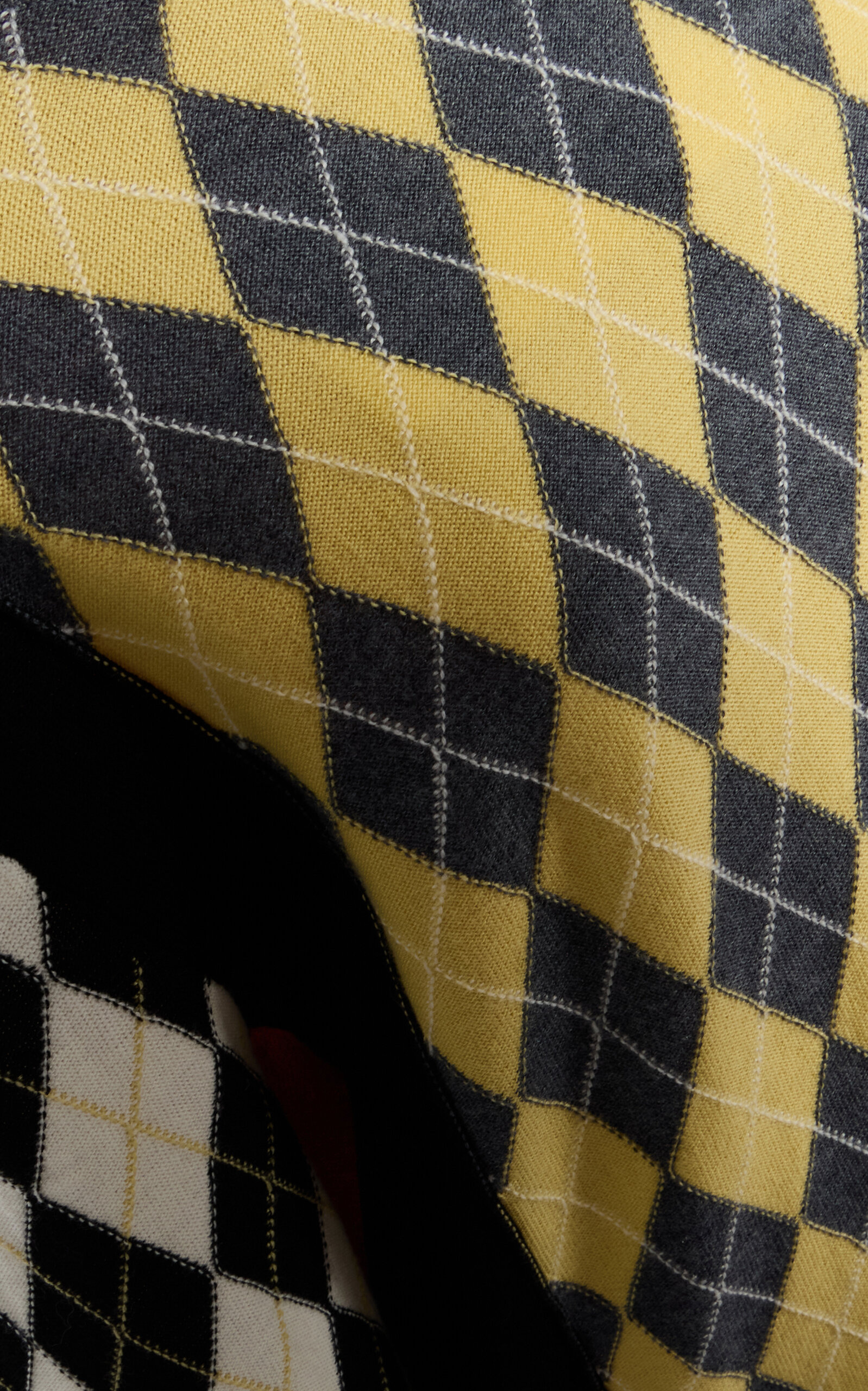 Reed Argyle Merino Wool Sweater print - 6