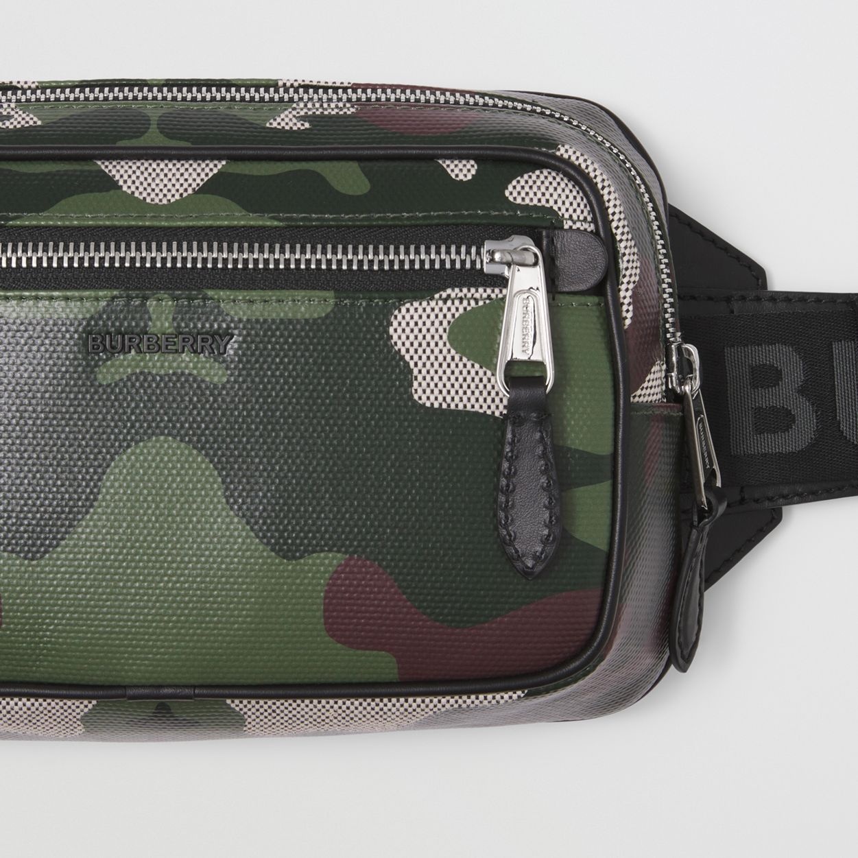 Camouflage Print Cotton Canvas Bum Bag - 2