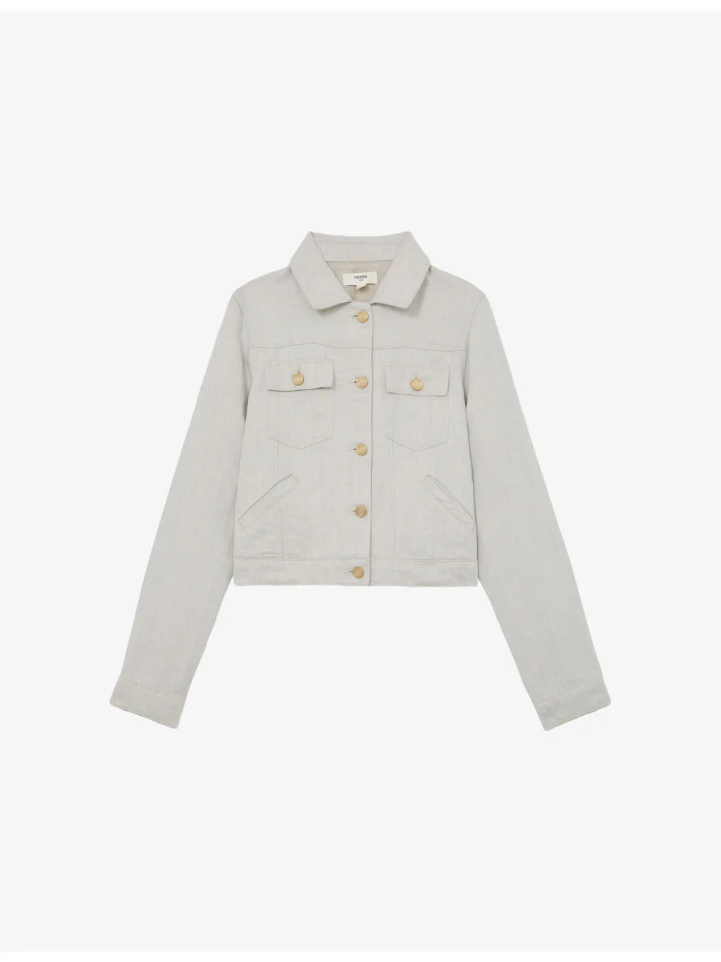 Carmen Lyocell and Linen Trucker Jacket - 1