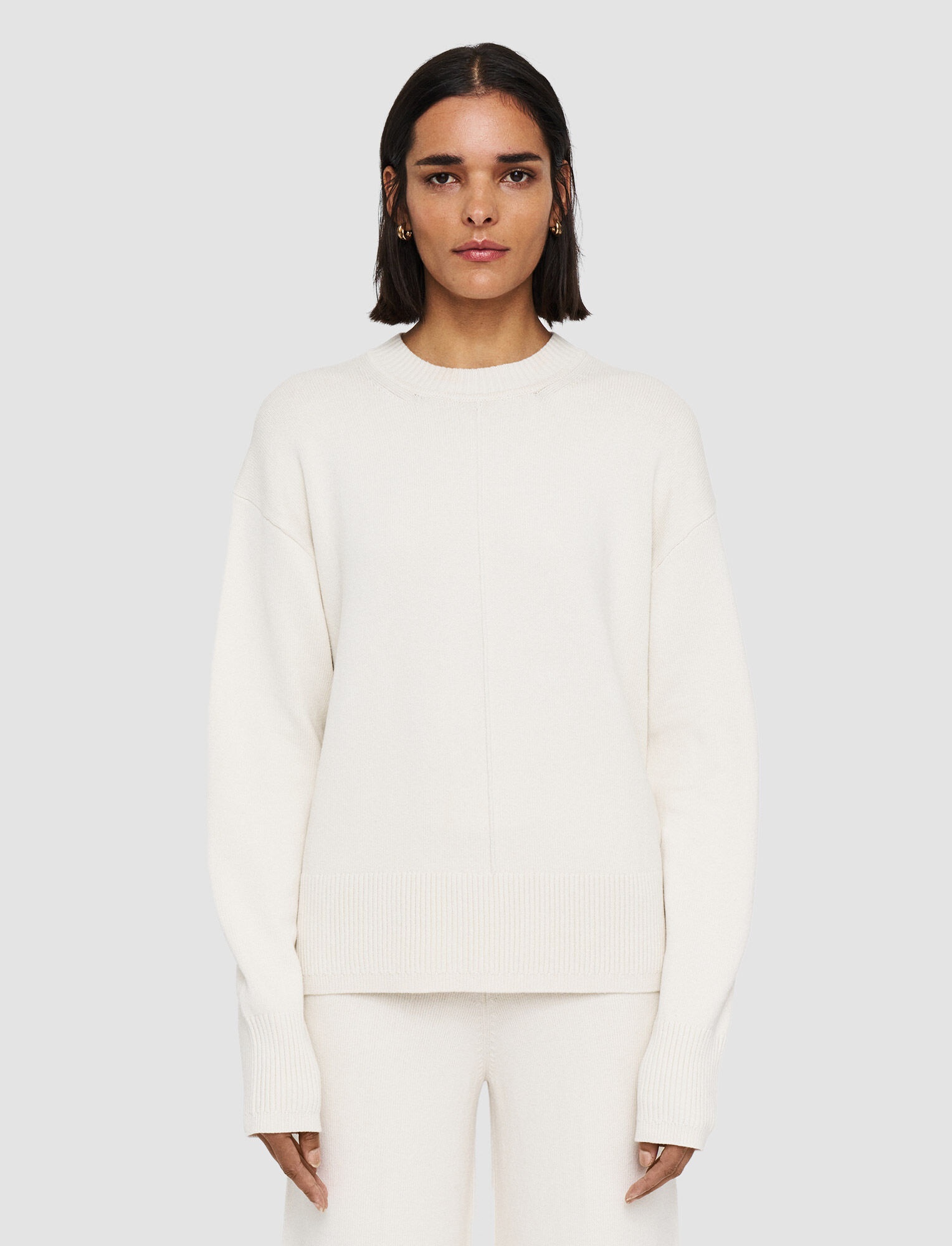 Silk Cashmere Crew Neck Jumper - 3