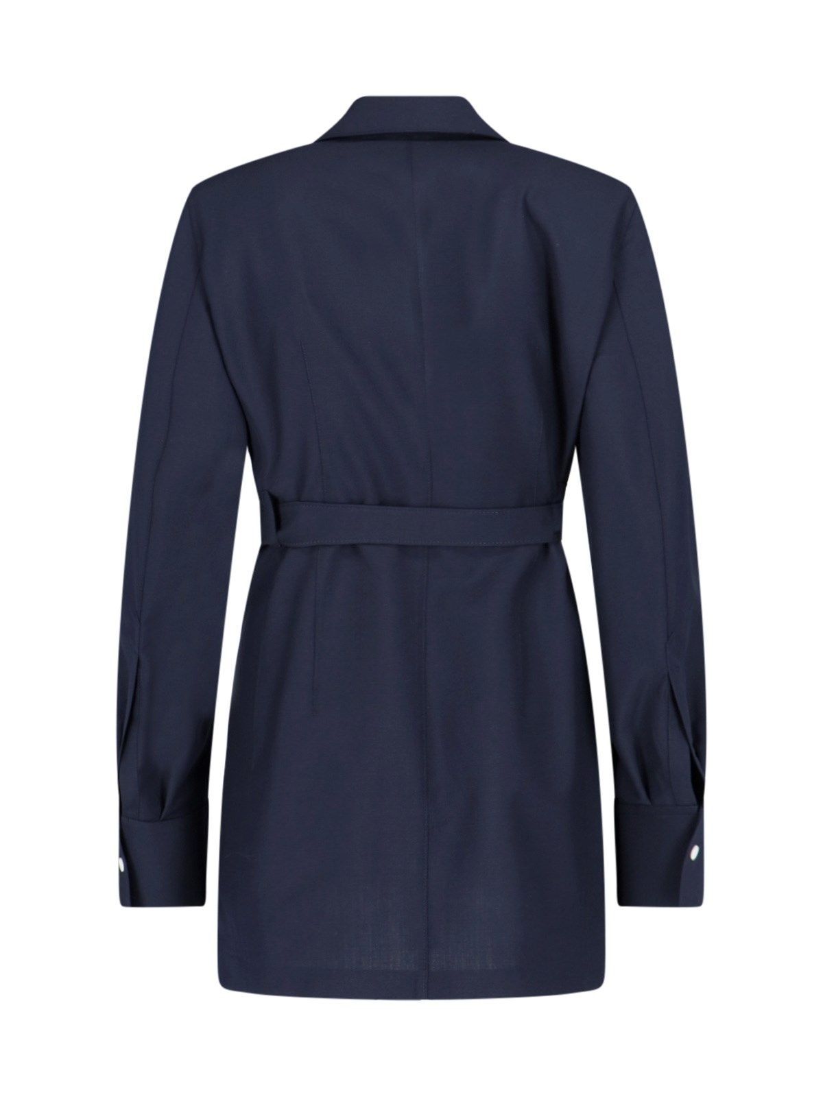 Prada BELT DETAIL SINGLE-BREASTED JACKET | sugar | REVERSIBLE