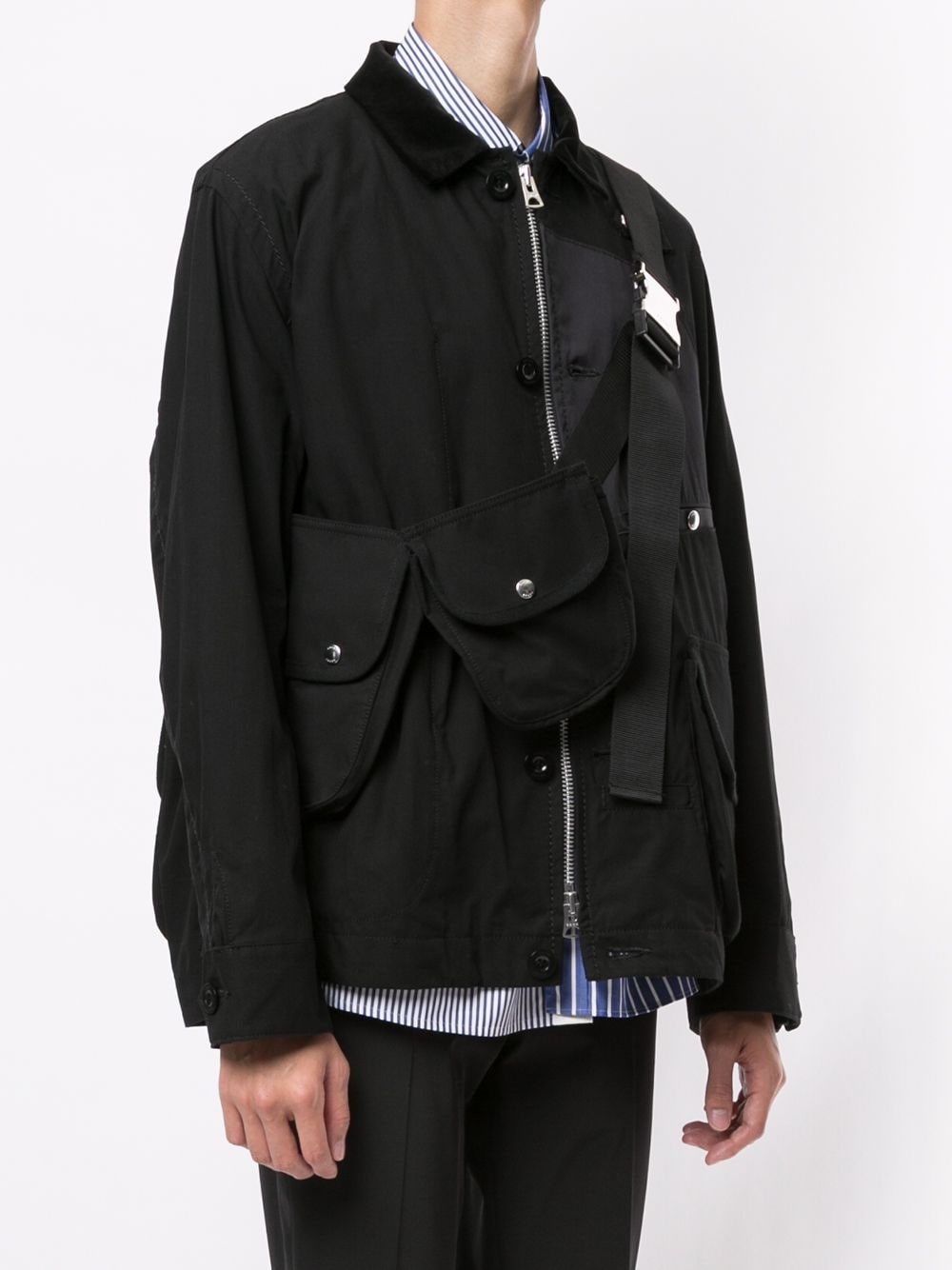 belt bag zip-up jacket - 3