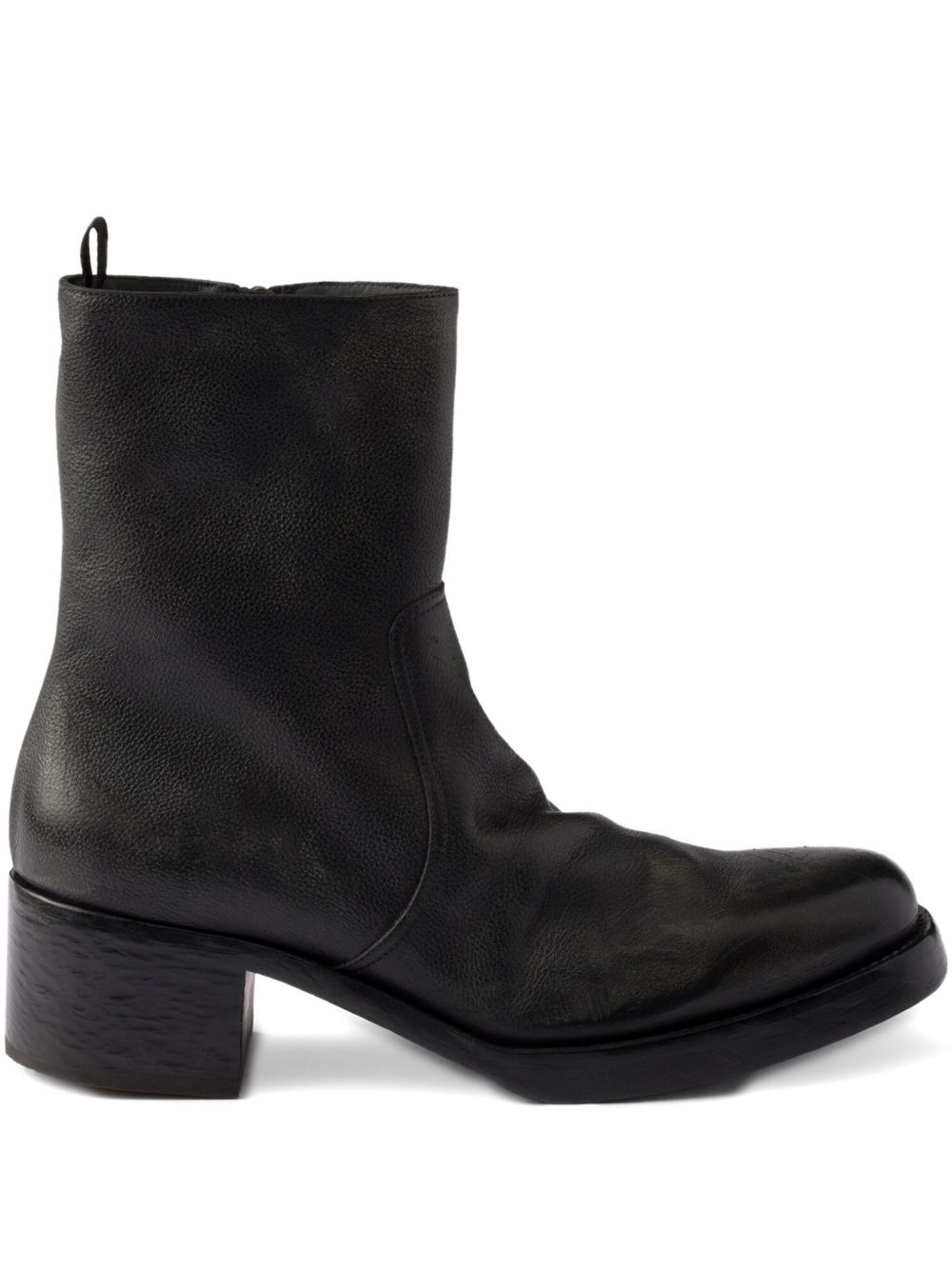 zipped block-heel boots - 1