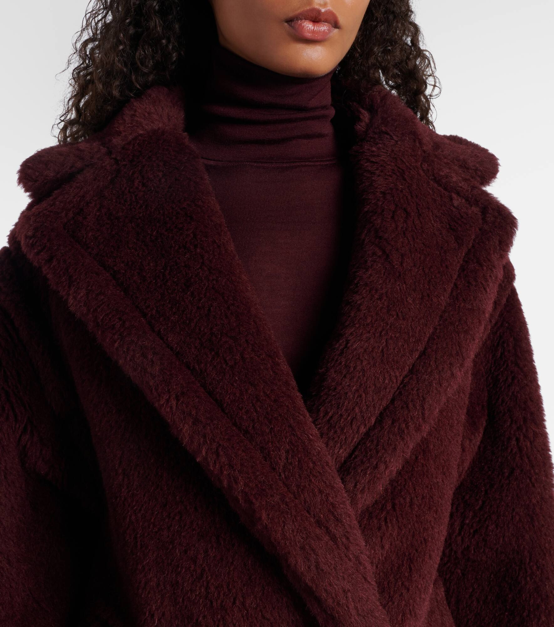 Olga apaca, wool and silk peacoat - 4