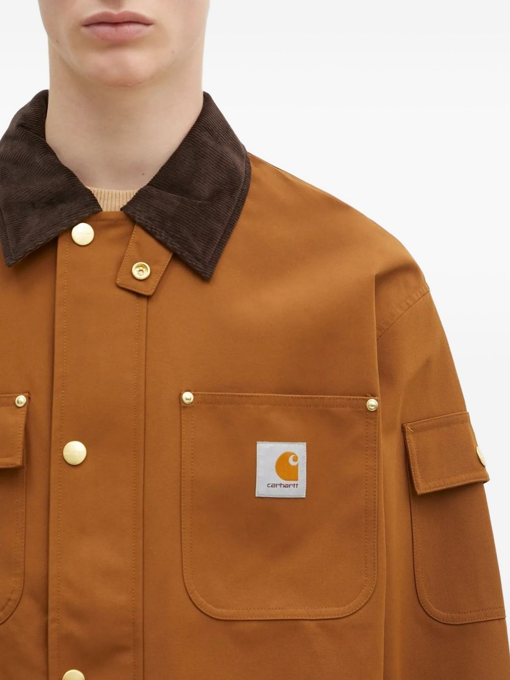 Clapton corduroy-collar shirt jacket - 4
