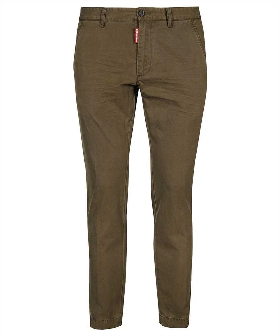 DSQUARED2 COTTON CHINO TROUSERS - 1