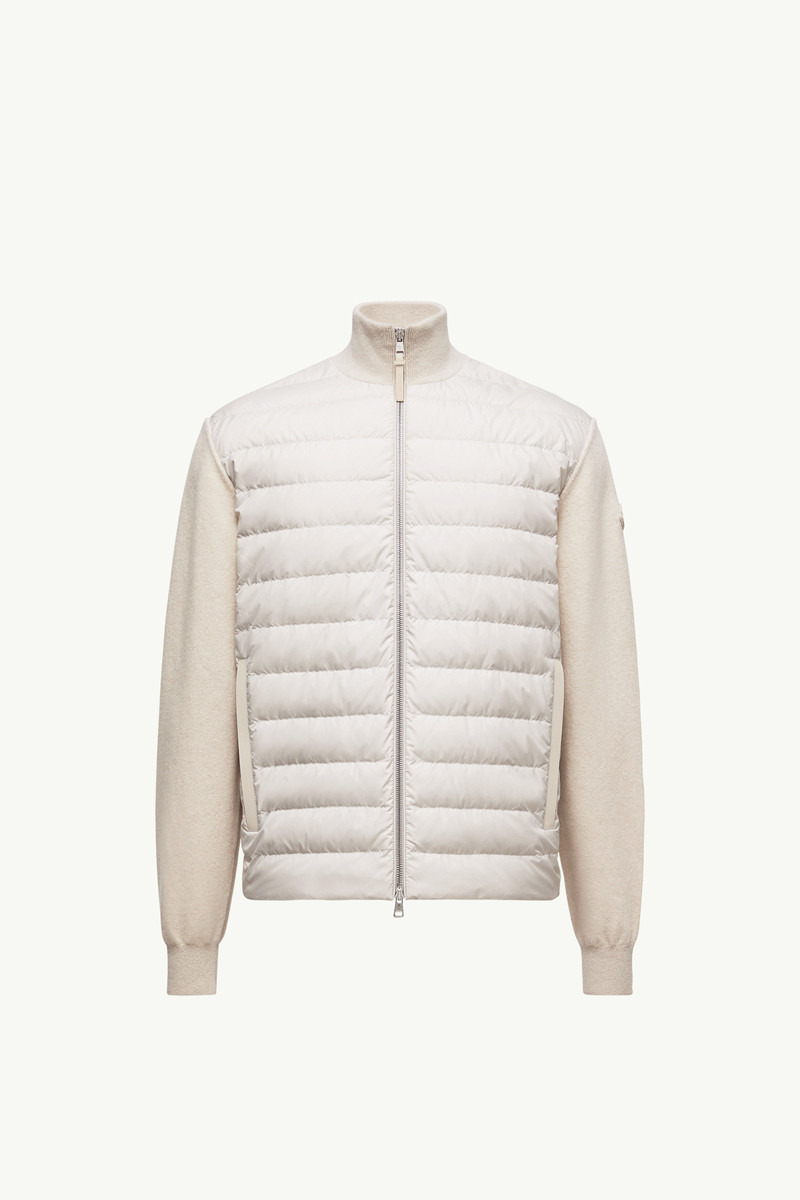 Padded Wool & Cashmere Zip-Up Cardigan 1
