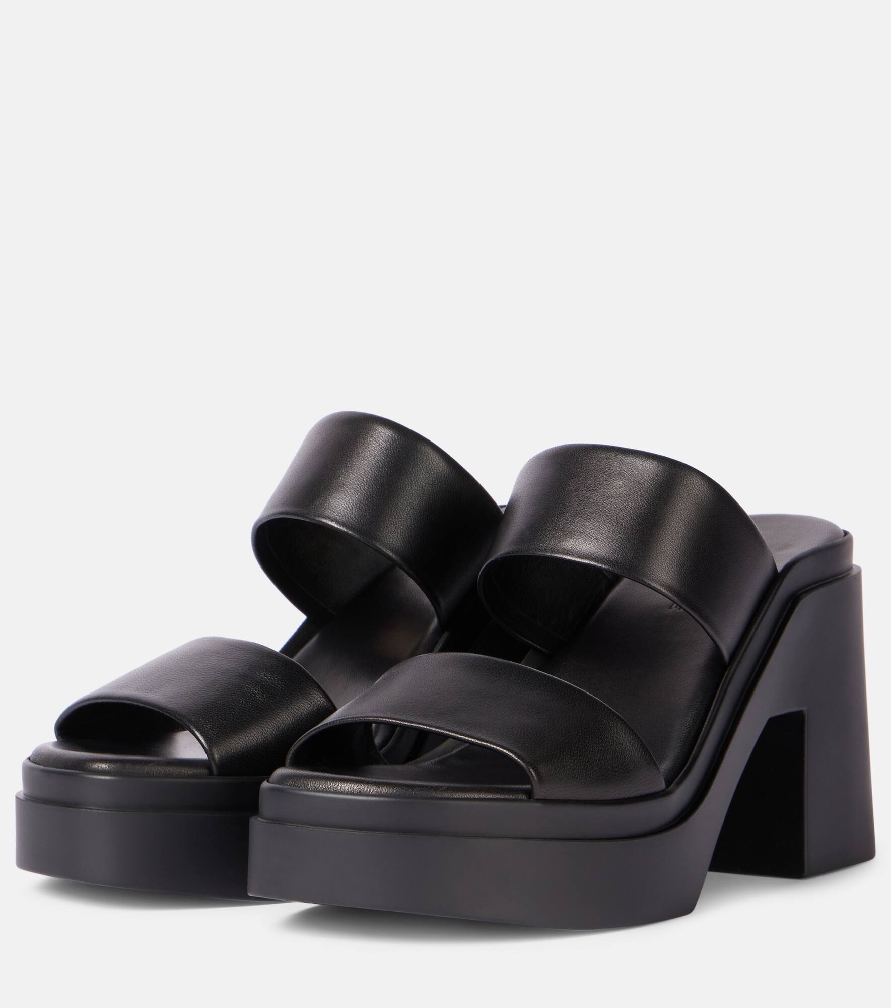 Next 110 leather platform mules - 4