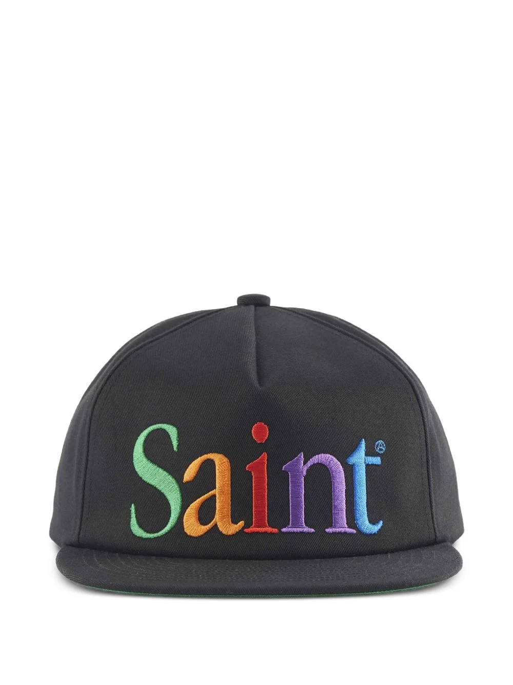 rainbow-embroidered baseball cap - 1