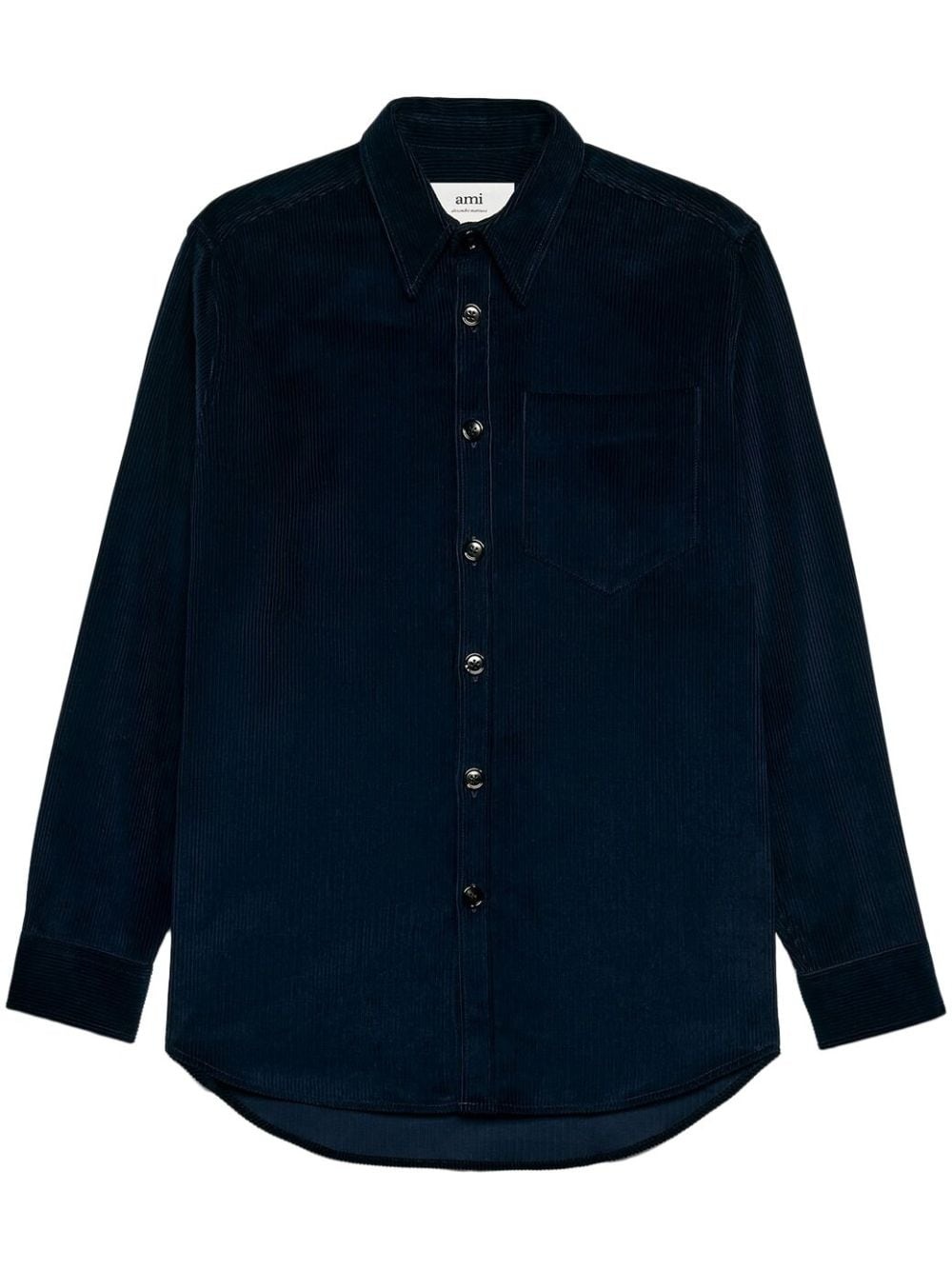 classic-collar corduroy shirt jacket - 1