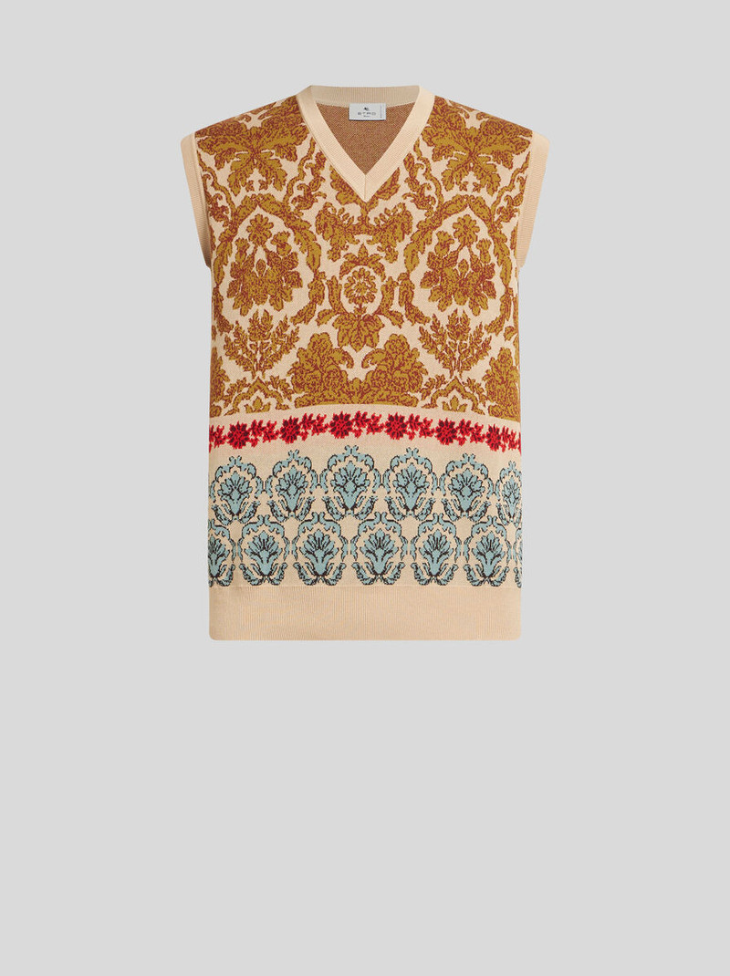 COTTON JACQUARD WAISTCOAT 1
