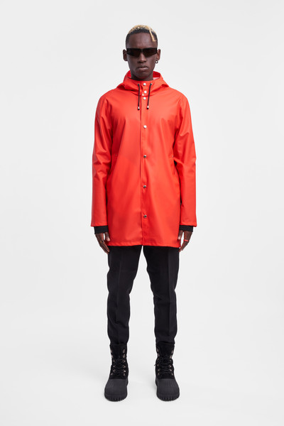 Stutterheim Stockholm Lightweight Raincoat Fade Red outlook
