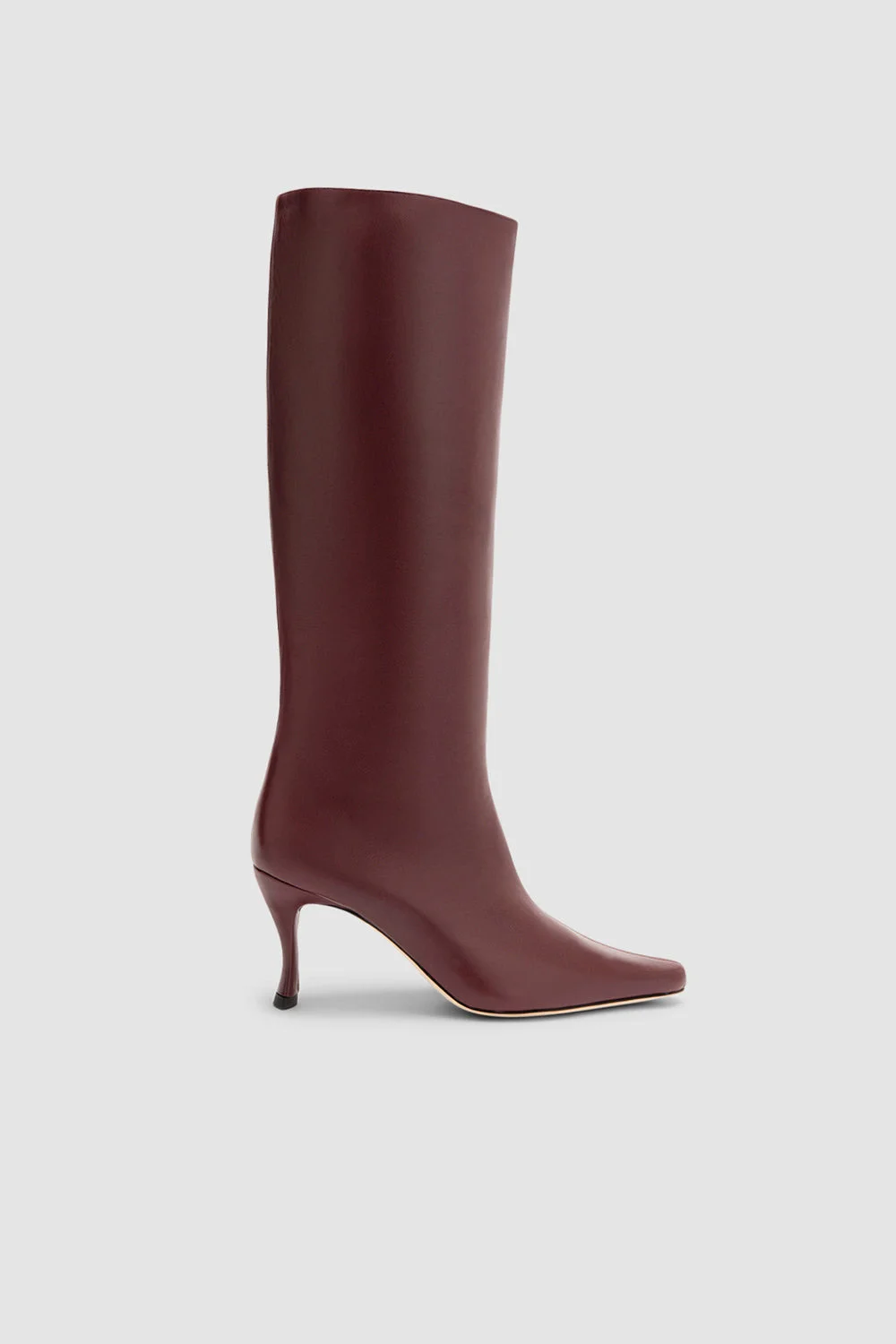 Stevie 42 Sour Cherry Lamb Nappa Leather Knee-High Boot - 1
