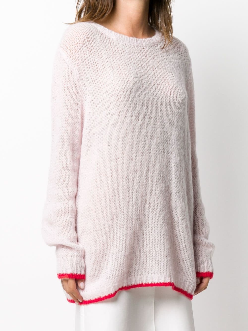 oversized crew neck jumper - 3