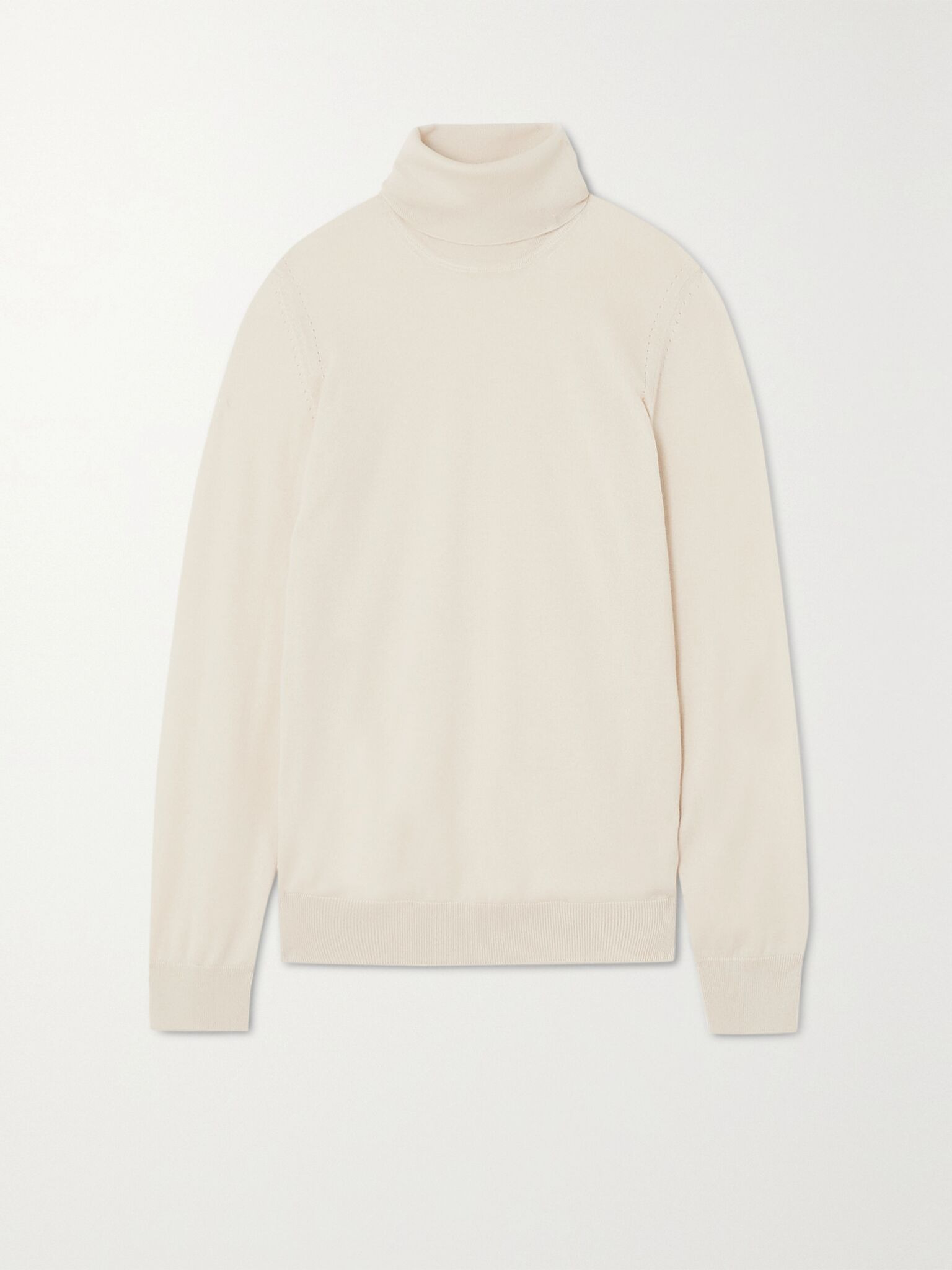 Cashmere turtleneck sweater Ivory - 1