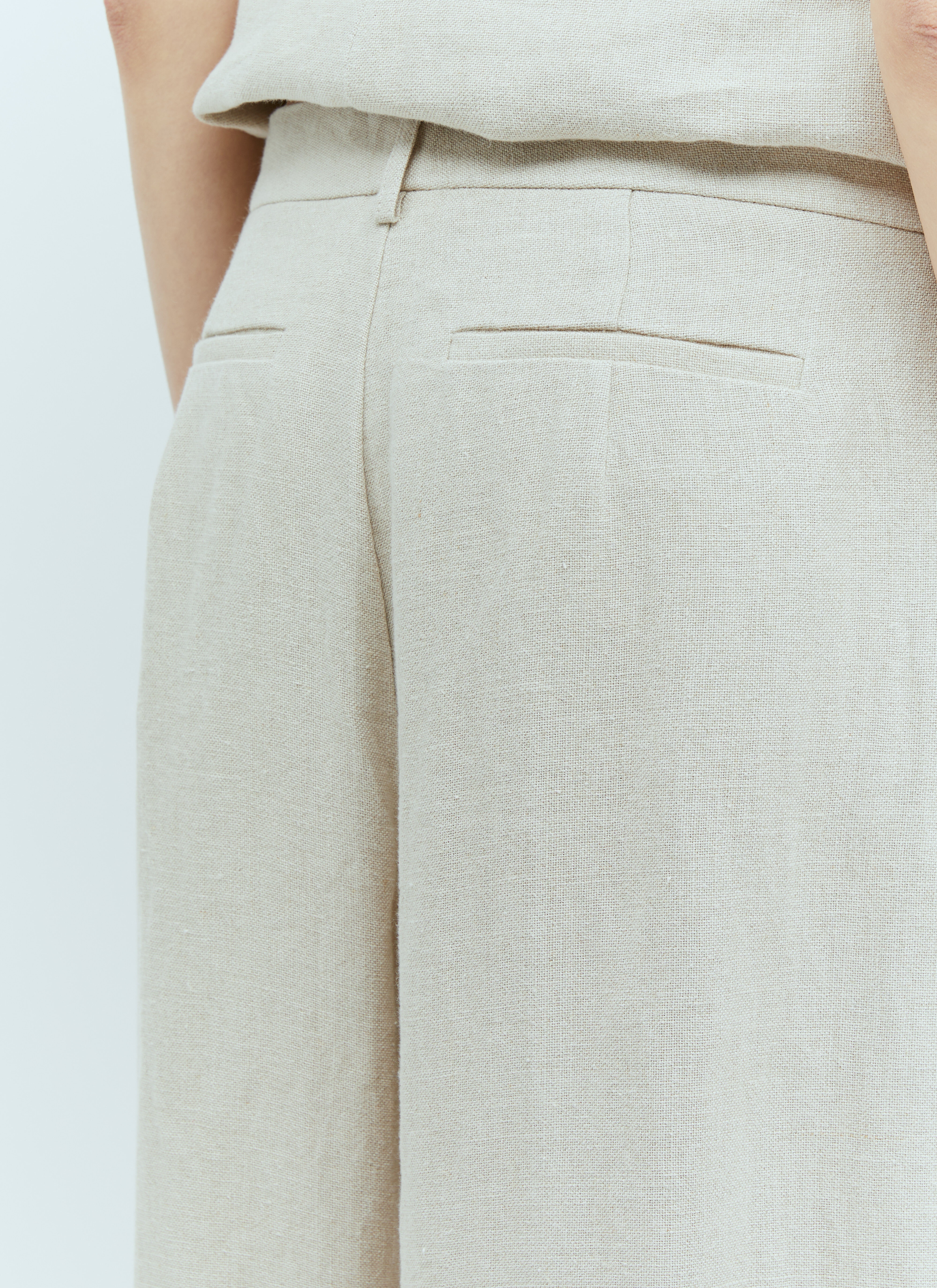 Linen Tailored Pants - 5