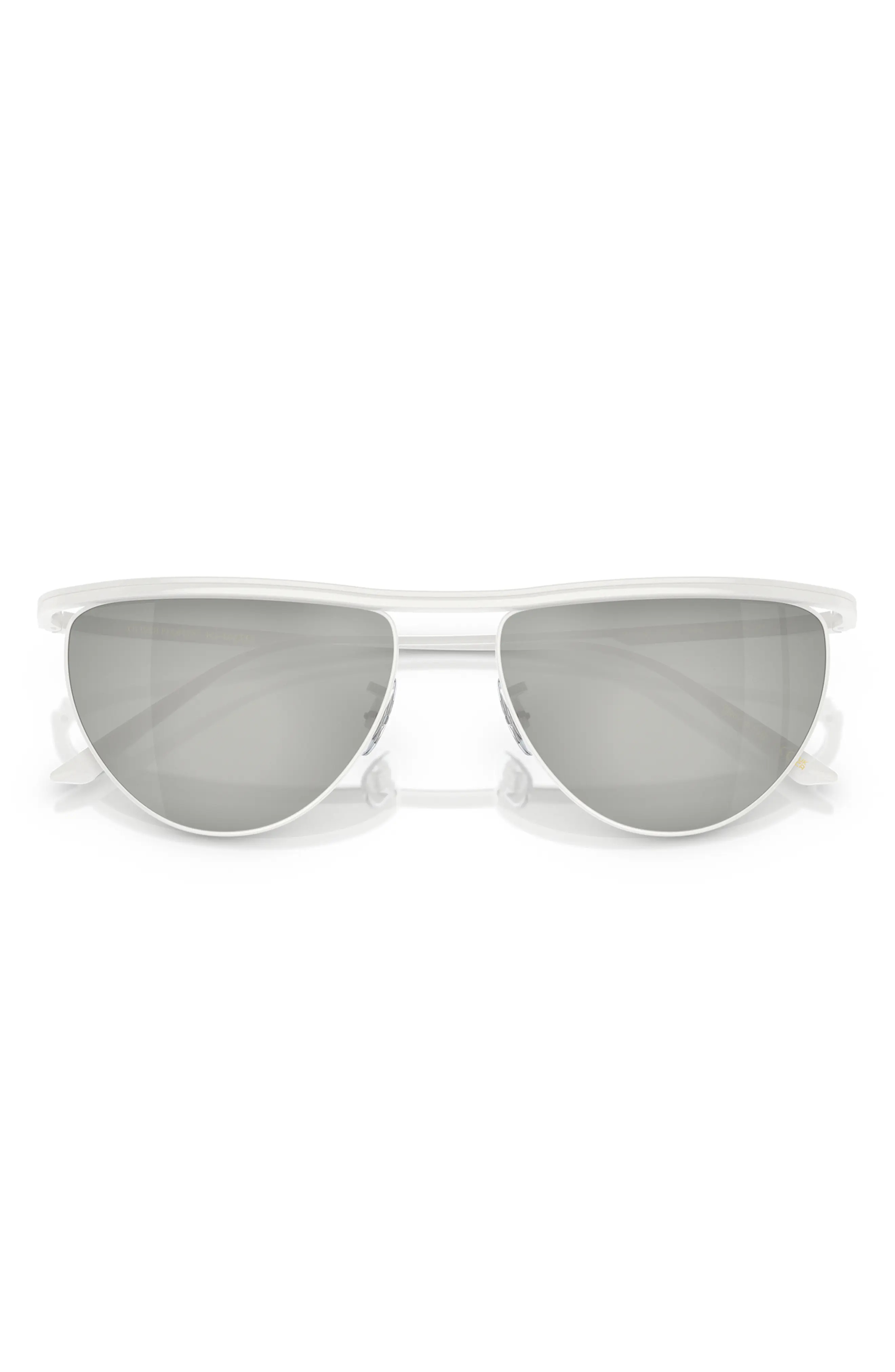 x KHAITE 56mm Mirrored Irregular Sunglasses - 1