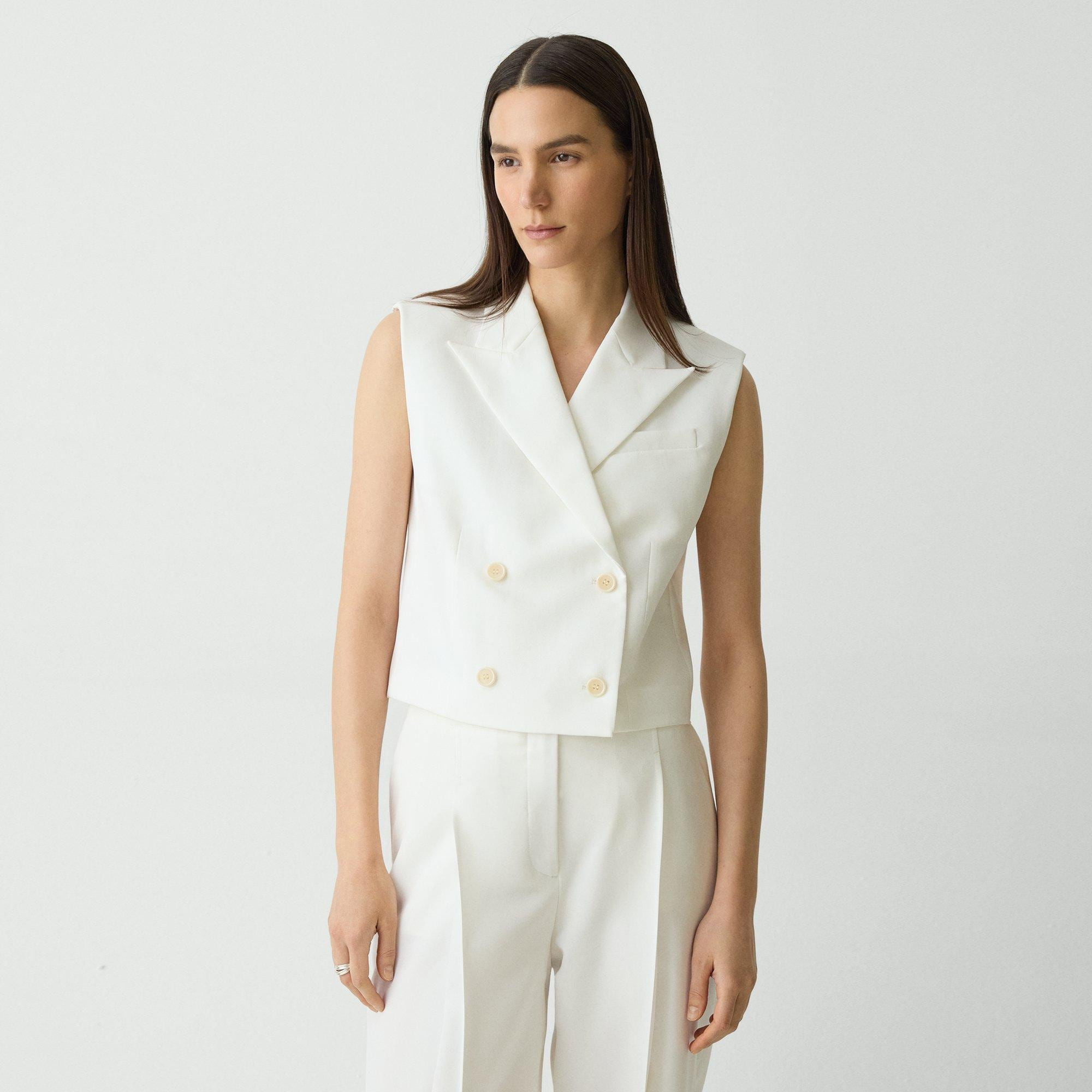 Double-Breasted Vest in City Twill - 2