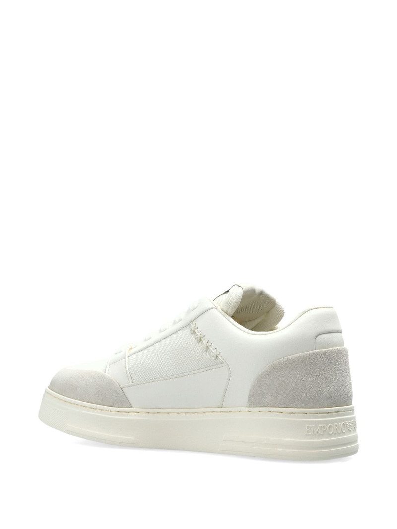logo panelled sneakers 4