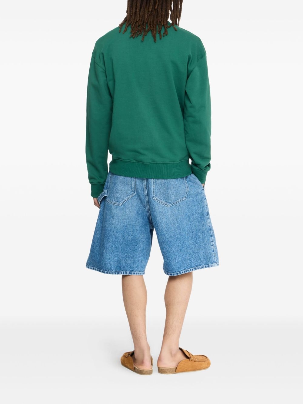 logo-embroidered sweatshirt - 3