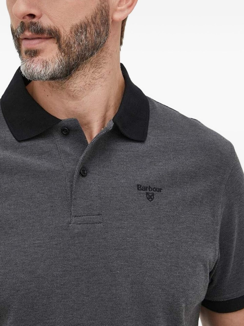 contrast-collar polo shirt 3