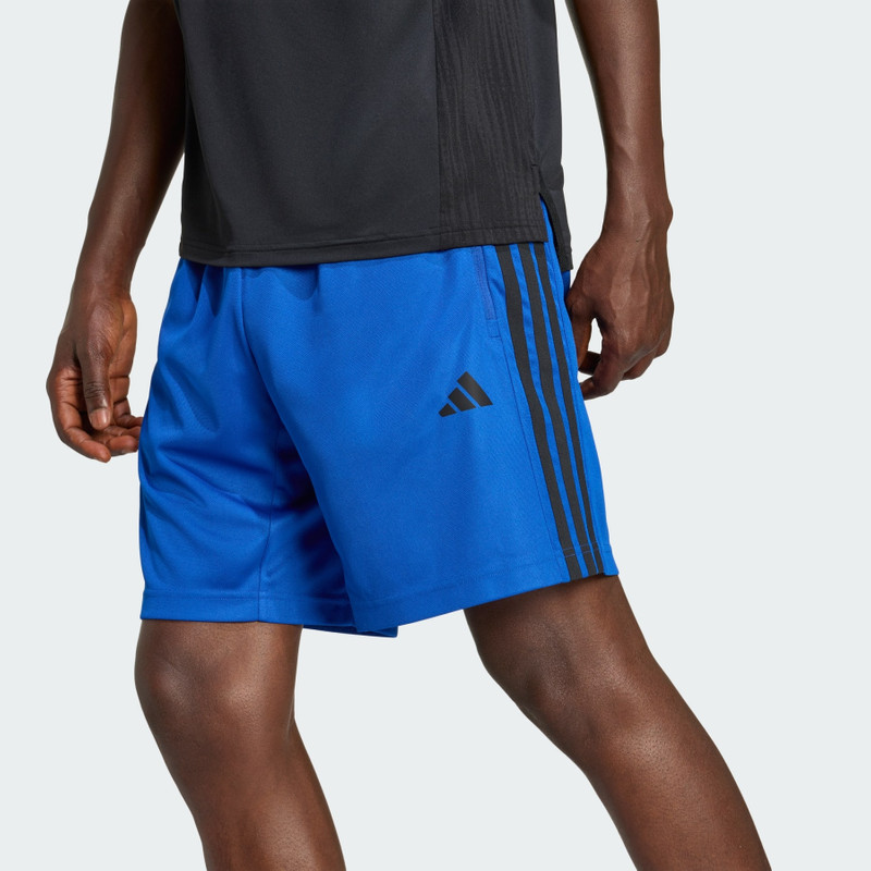 WORKOUT ESSENTIALS BASE 3-STRIPES PIQUE SHORT 9INCH 6