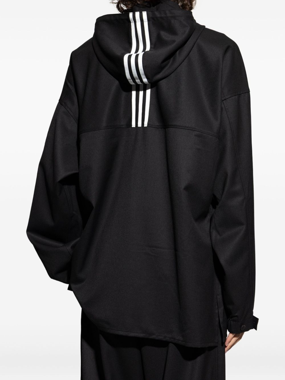 STRIPE-PRINT HOODED JACKET - 3