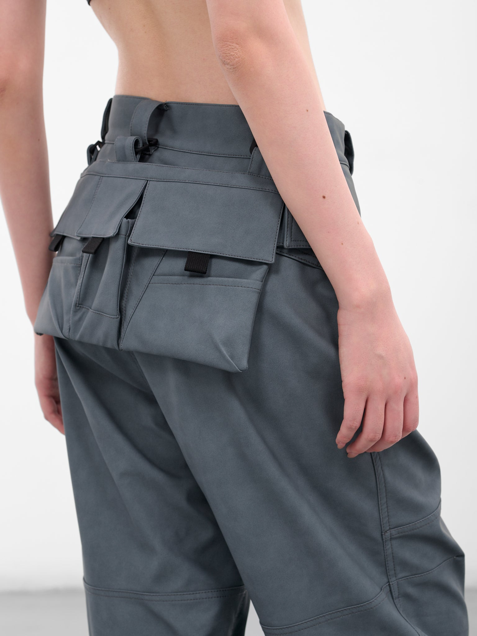 Gray Biker Pants & Bag - 5