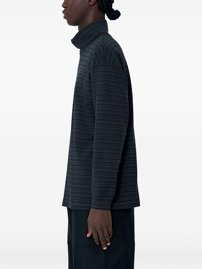 Comme des Garçons Homme striped turtleneck sweatshirt outlook