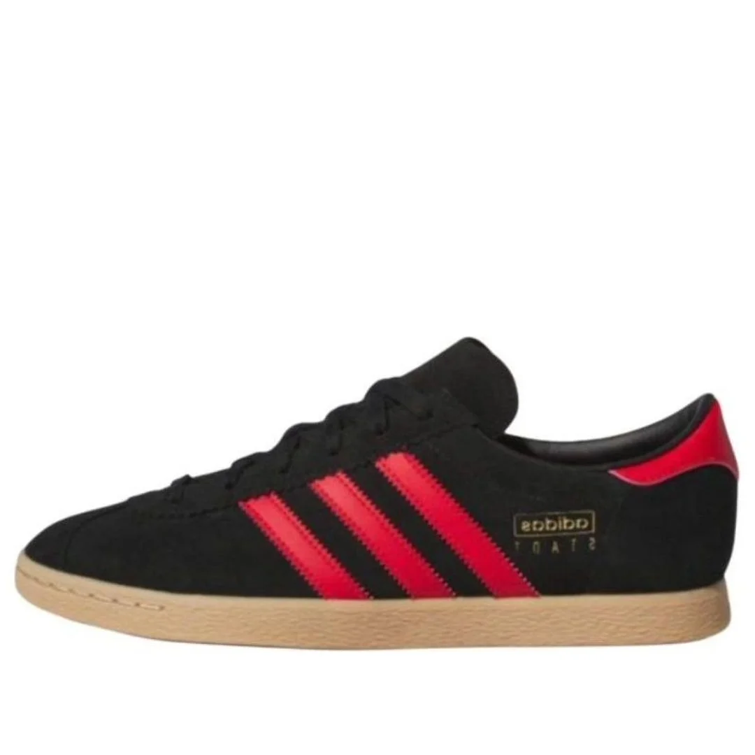 adidas originals Stadt Shoes 'Black Red' JI1885 - 1