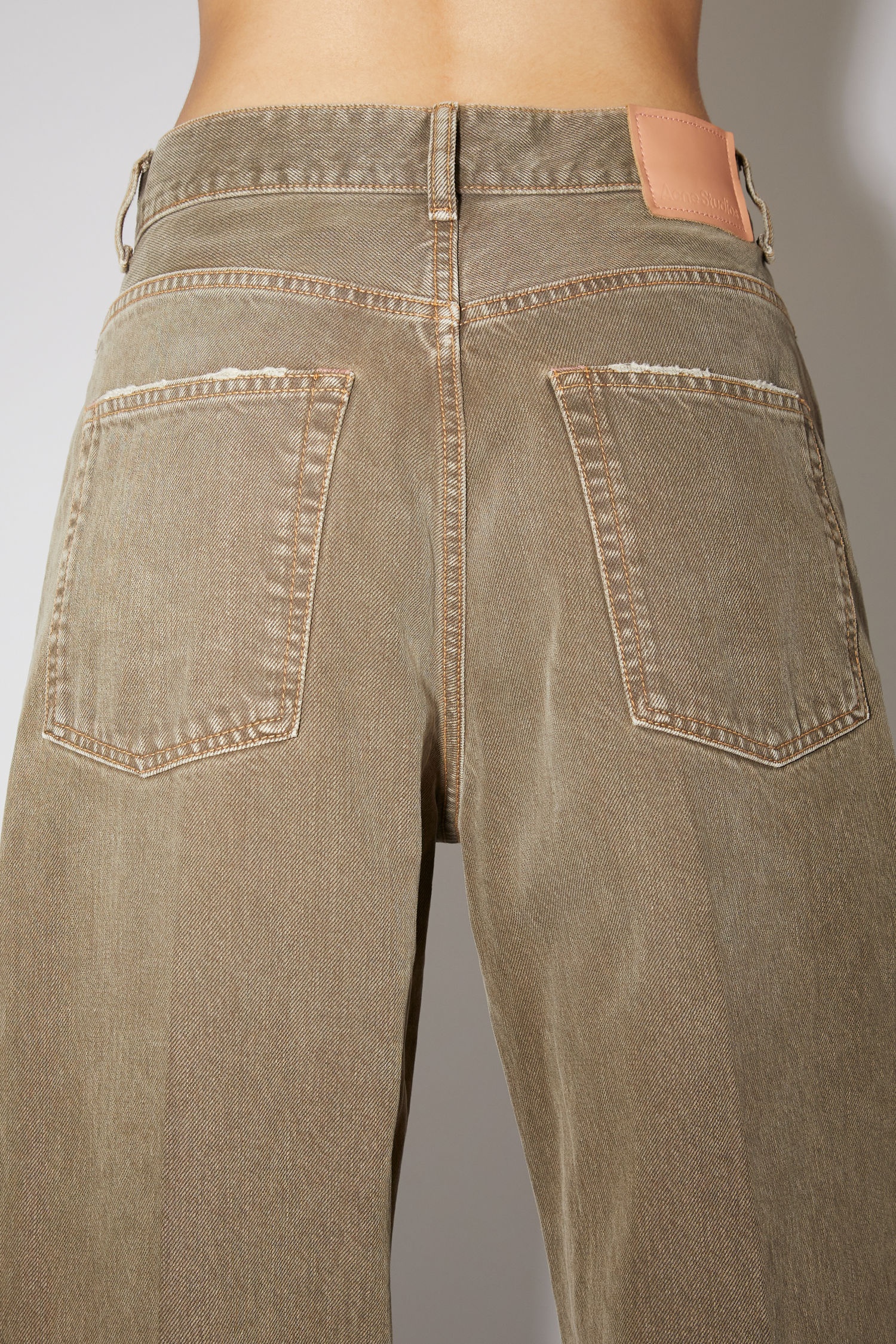 Loose bootcut jeans - Beige - 7