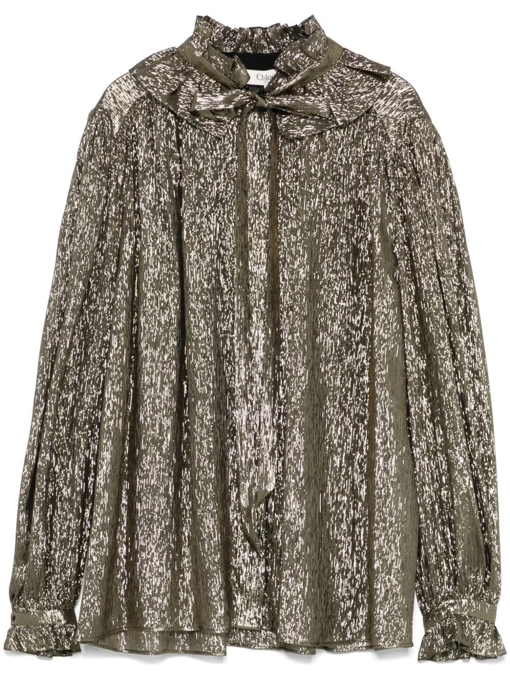 lamé-effect blouse - 1