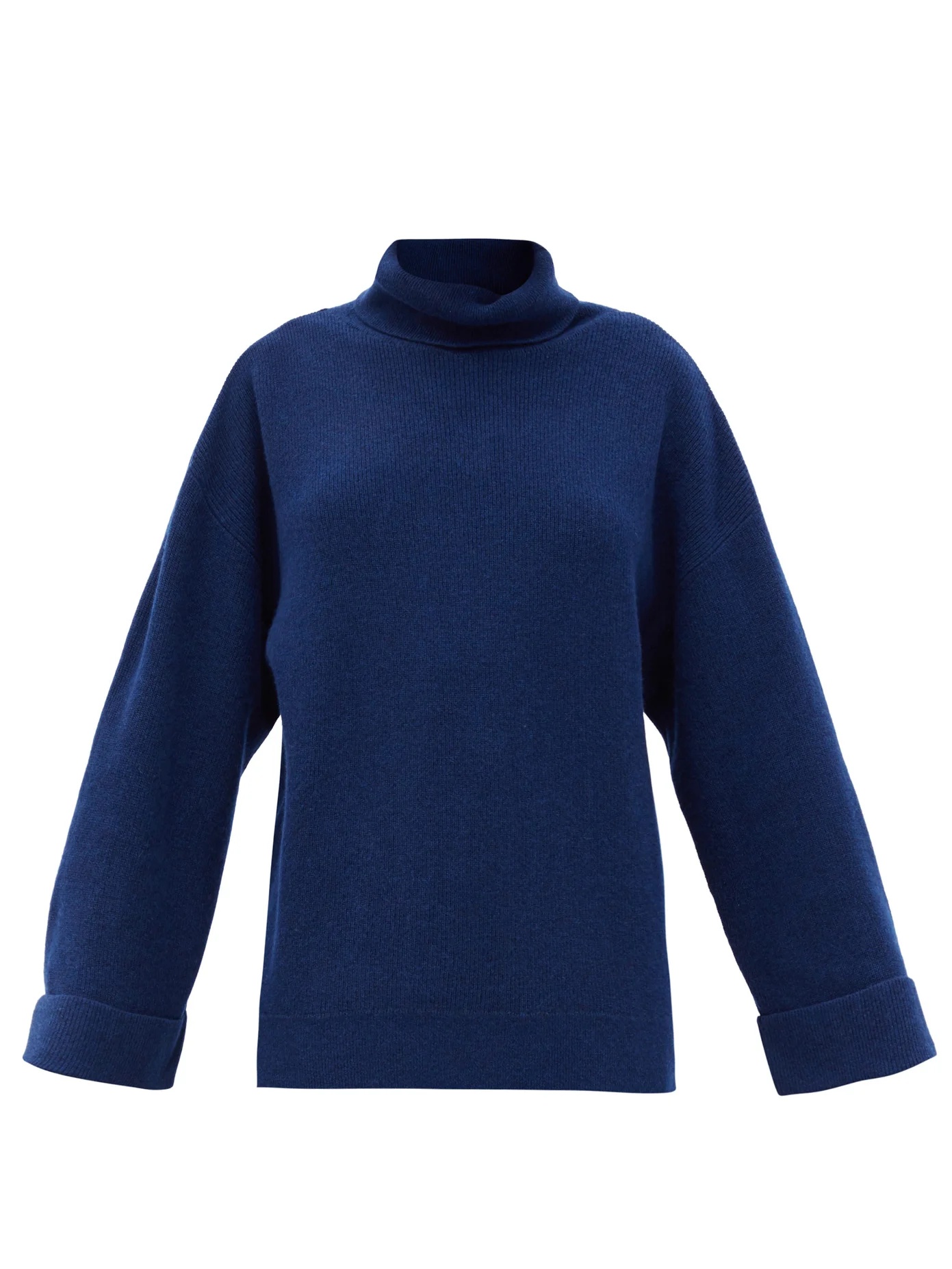 Big roll-neck wool-blend sweater - 1