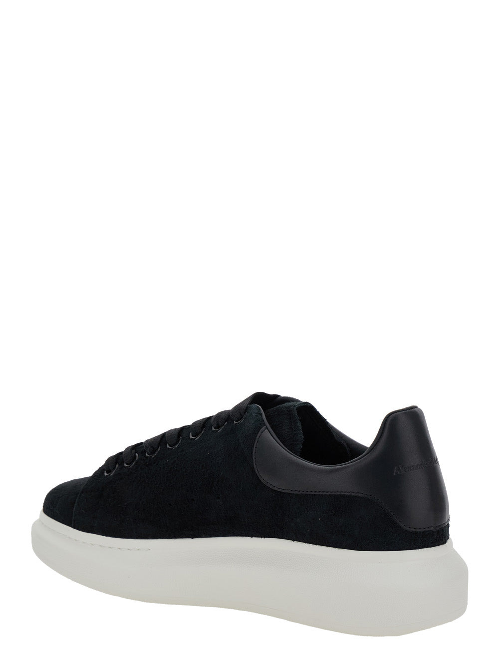 Alexander Mcqueen Men Black Low-Top Sneakers With Chunky Sole In Suede Man - 3